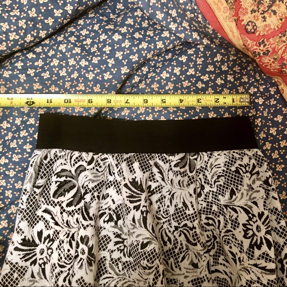 ▪️ Francesca’s Gothic Black & White Skirt - Picture 4 of 5